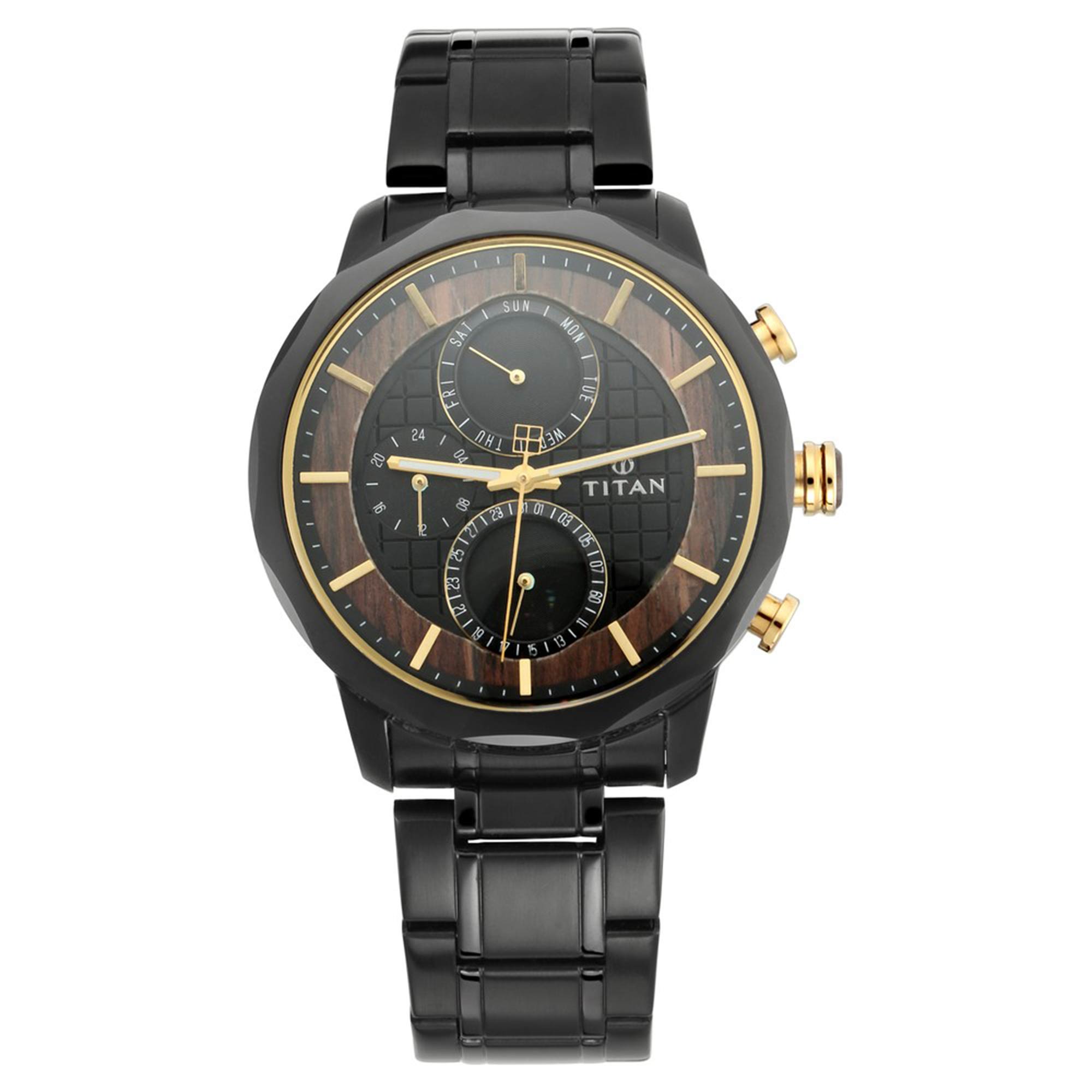 men's black on black watch
