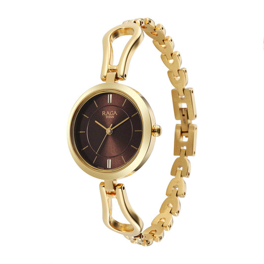 Titan Raga Champagne Dial Watch for Women