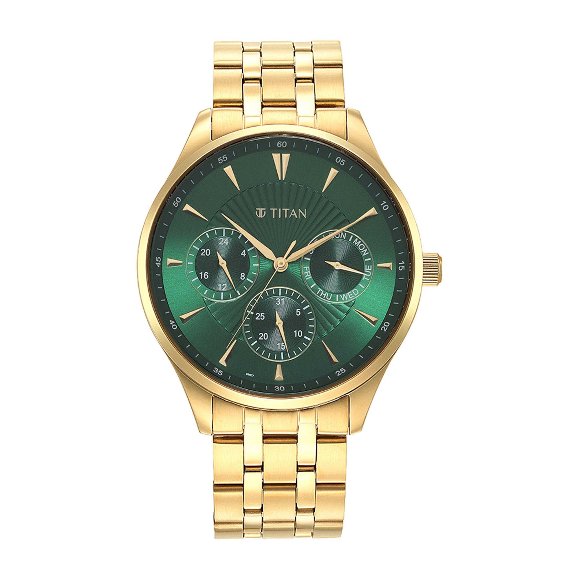 green dial watch for men 
