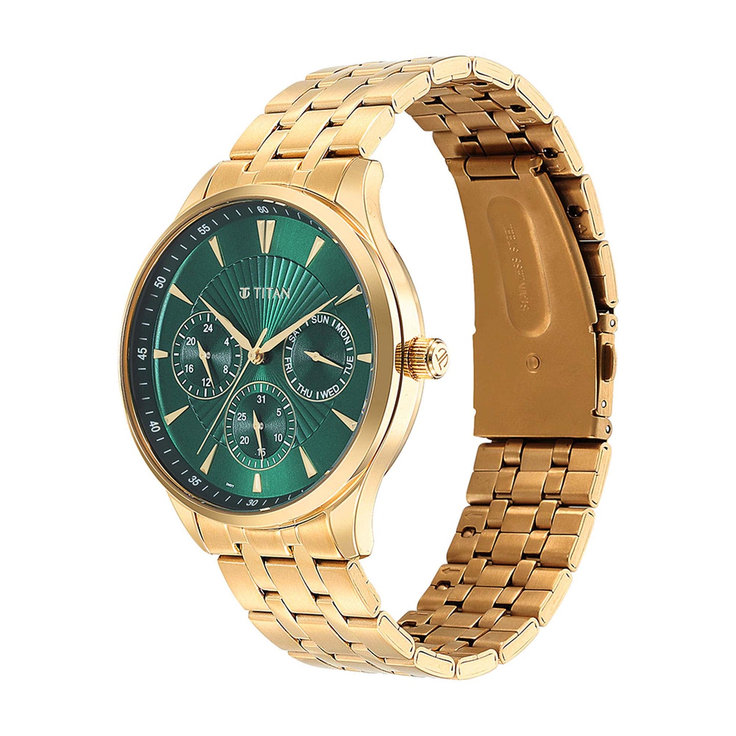 men's gold wrist watch
