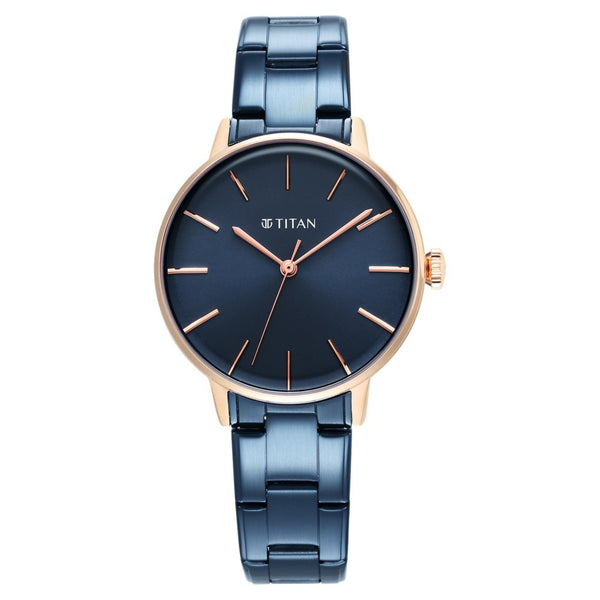 women's blue watch
