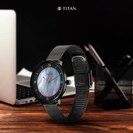Black Dial Women Titan Watches Australia