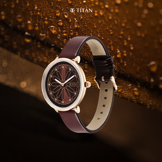 Womens watches with leather bands outlet